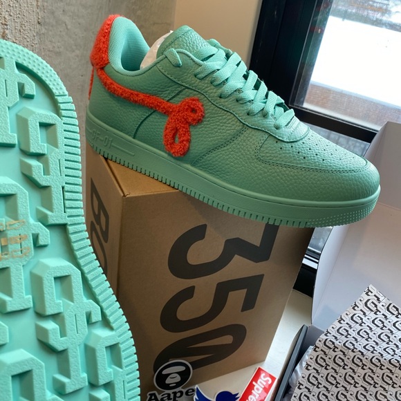 John Geiger Gf-01 peppled leather teal/orange - Picture 6 of 12